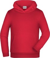 James And Nicholson Kinderen/Kinderen Basic Hoodie (Rood)