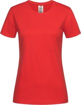 Stedman Dames/dames Klassiek Biologisch T-Shirt (Scharlakenrood)