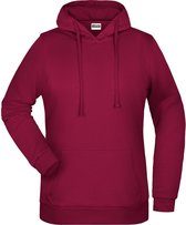 James And Nicholson Vrouwen/dames Basic Hoodie (Wijn)