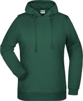 James And Nicholson Femmes / Dames Basic Hoodie (Vert foncé)