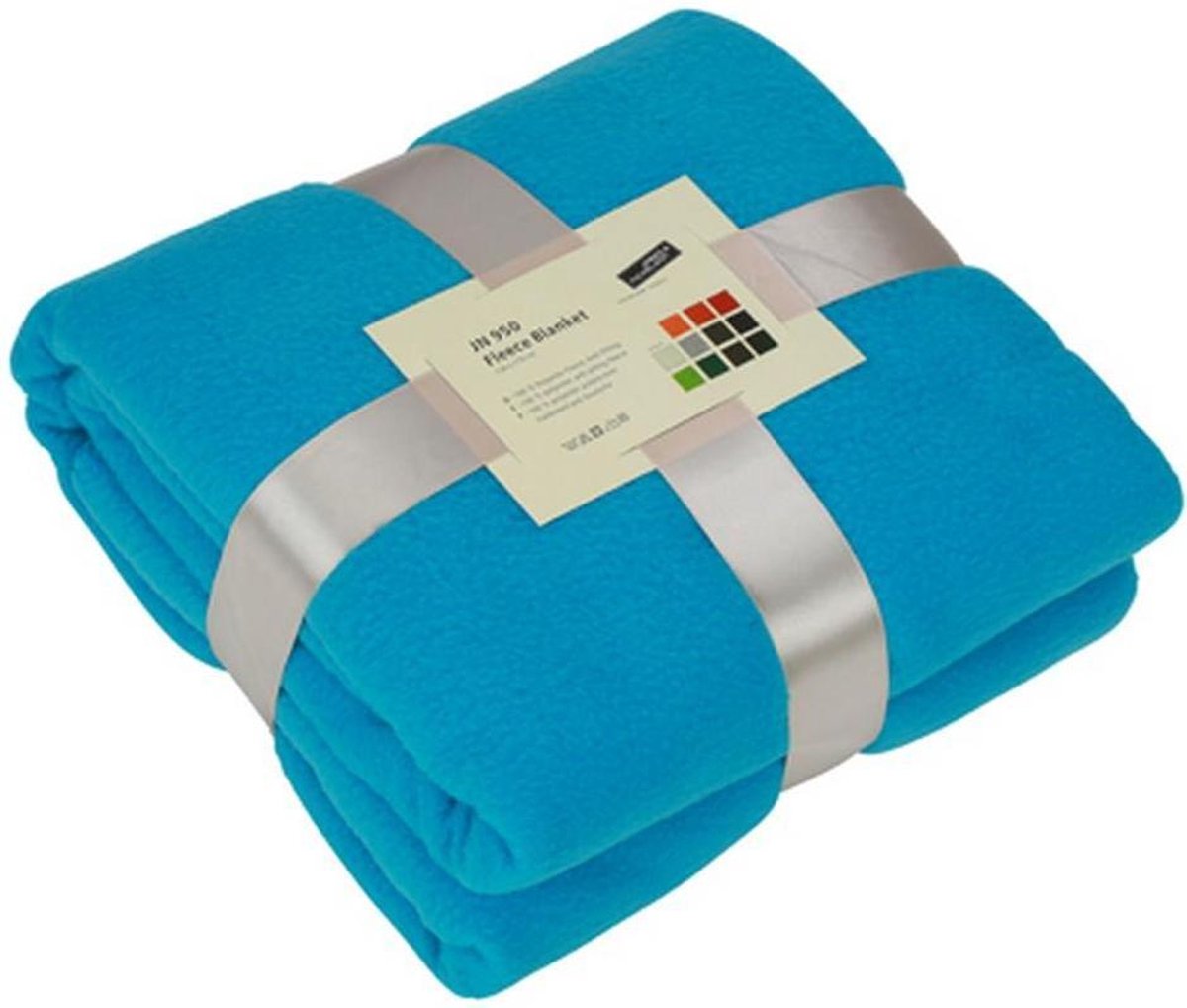 James & Nicholson James and Nicholson Luxe Fleece Deken (Turquoise)