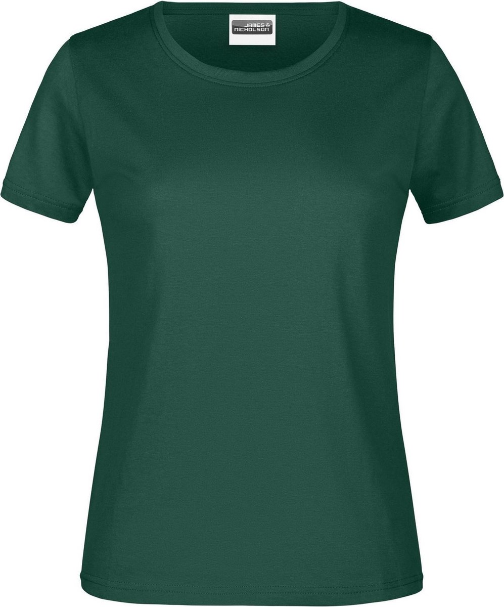 James And Nicholson Dames/dames Basic T-Shirt (Donkergroen)