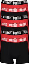 Puma Basic Boxer heren (6-pack) - rood en zwart - Maat: S