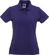 Russell Europa Vrouwen/dames Klassiek Katoenen Korte Mouw Poloshirt (Paars)