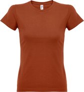 SOLS Dames/dames Imperial Heavy Short Sleeve T-Shirt (Terracotta)