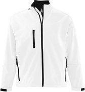 SOLS Heren Relax Soft Shell Jacket (ademend, winddicht en waterbestendig) (Wit)