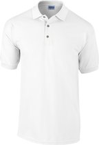 Gildan Heren Ultra Cotton Pique Polo Shirt (Wit)