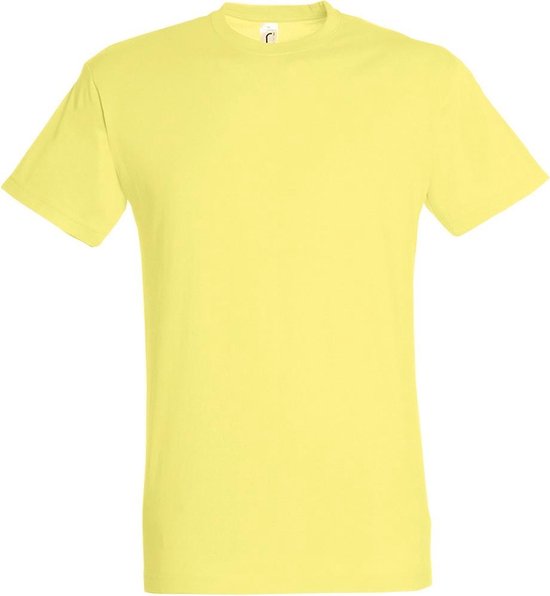 SOLS Heren Regent T-Shirt met korte mouwen (Lichtgeel)