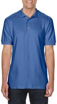 Gildan Heren Premium Katoen Sport Dubbele Pique Polo Shirt (Flo Blauw)