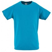 SOLS Kinderen/Kinderen Sportief Unisex T-Shirt met korte mouwen (Aqua)