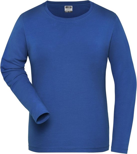 Foto: James and nicholson dames dames organic cotton sweater met lange mouwen koninklijk 