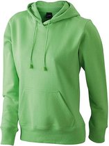 James and Nicholson Dames/dames Hooded Sweatshirt (Kalk groen)