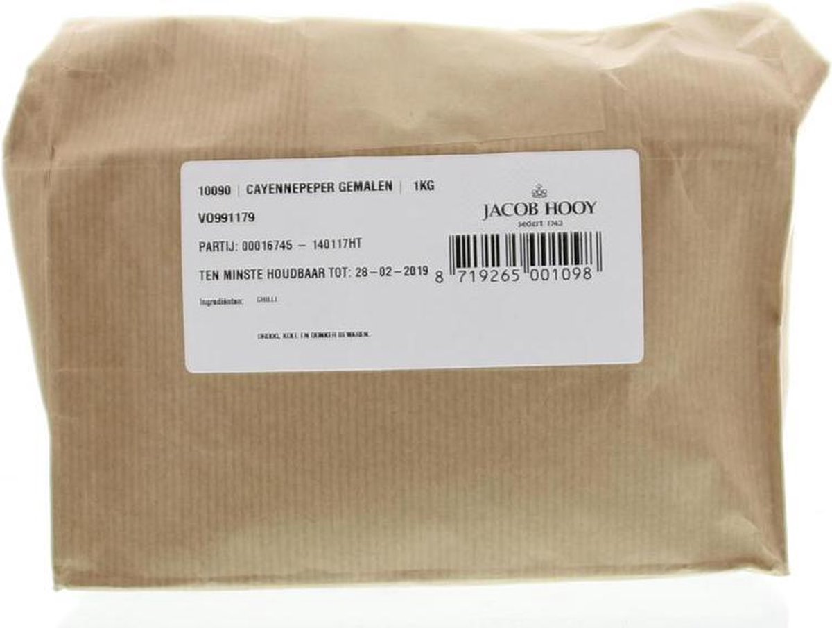 Jacob Hooy Cayennepeper gemalen 1 Kilogram