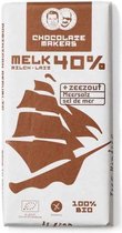 Chocolatemakers Tres hombres 40% met zeezout 85 gram