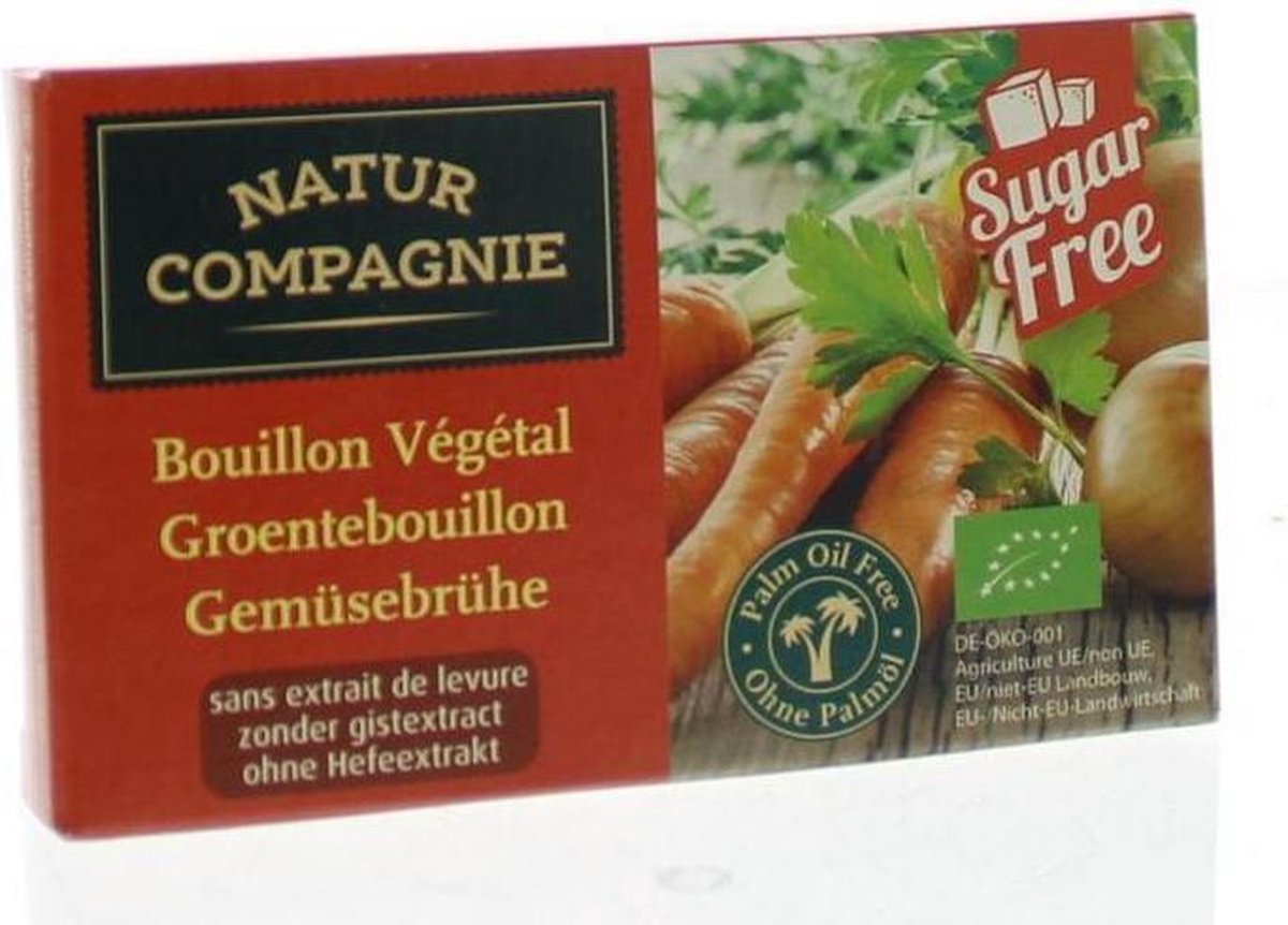 Natur Compagnie Groentebouillon Glutenvrij Bio 8 stuks bol