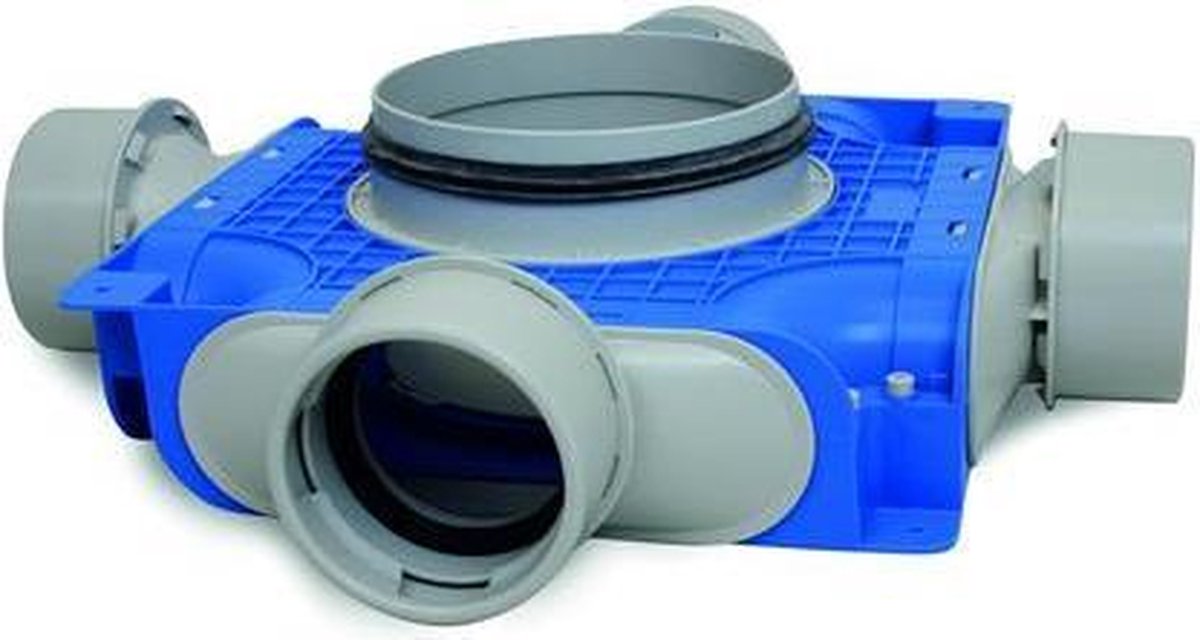 Vent-Axia Uniflexplus+ VTVGS 90 180 Instortverdeler 4xO90 zijaansl. O180