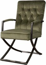 Bolton Sidechair | 70x50x92 | Oud groen