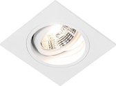 QAZQA chuck - Moderne Inbouwspot - 1 lichts - L 120 mm - Wit - Woonkamer | Slaapkamer | Keuken
