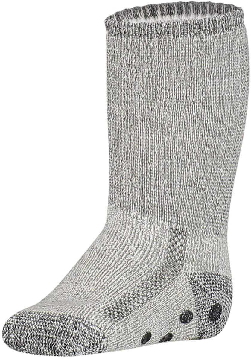 2-Pack Anti-Slip Huissokken met badstof voering voor Kids S3 - Unisex - Grijs - Maat 23-26