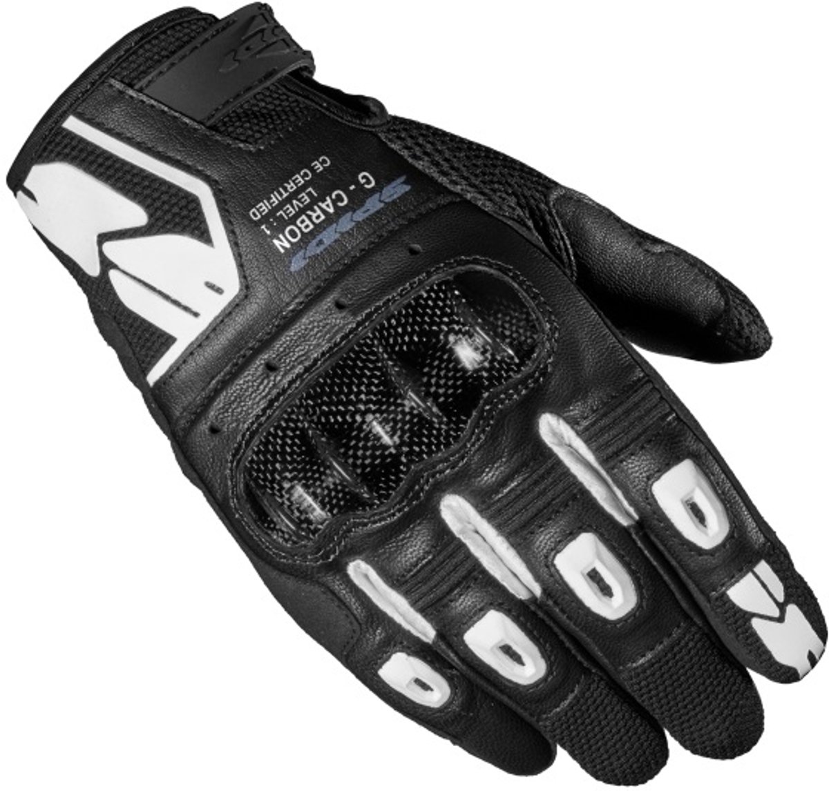 Spidi G-Carbon Zwart Wit - Handschoen