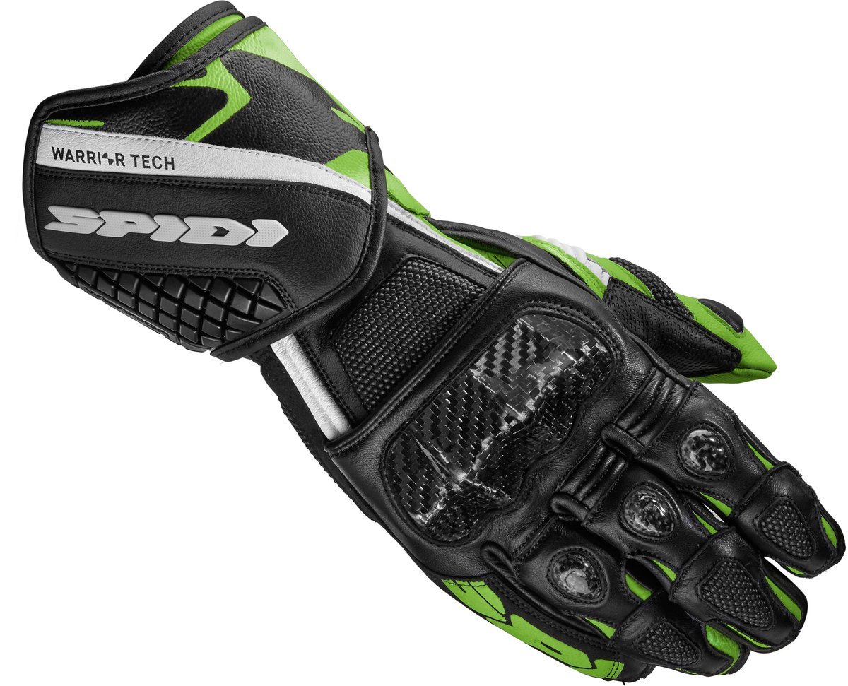 Spidi Carbo 5 Zwart Kawasaki Groen - Handschoen