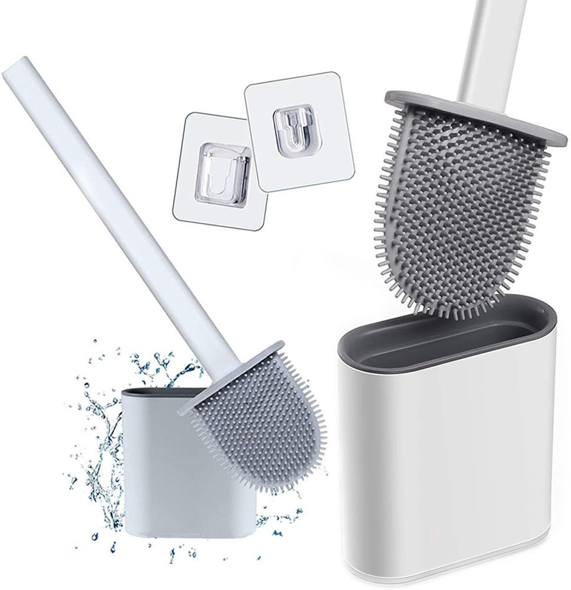 My Ninki ® Stijlvolle en Efficiënte Siliconen Toiletborstel voor Badkamer Hygiëne en Reiniging