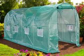 Serre tunnel Lendo Online avec couverture imperméable en PE - Serre de jardin 200x450x200cm - acier galvanisé - verte - Serre - Serre - Véranda - Serre de culture - Serre à film - Serre à légumes - Serre à tomates