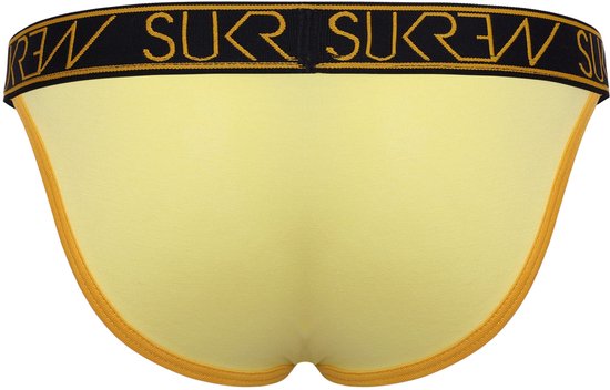 SUKREW Slip Uomo Tanga White - Intimo In Cotone Morbido, Design Sportivo, Tasca Preformata, Taglia M - 4