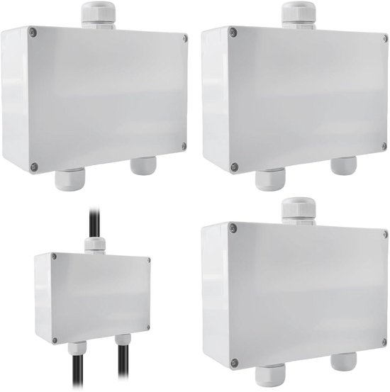 Aftakdoos, 4 stuks, waterdicht IP65, verdeeldoos voor buiten