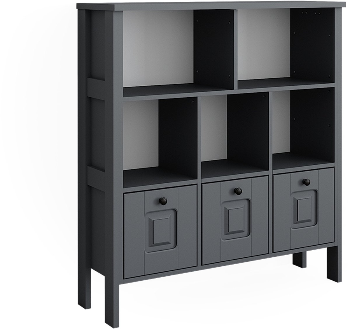 Vitalispa Ajaton Kinderboekenkast – 103.6 x 113.4 cm Grijs
