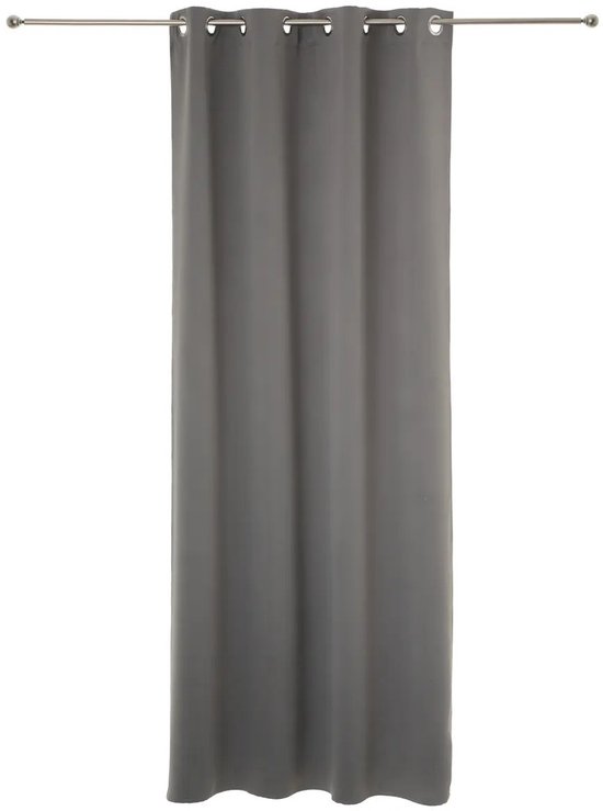 Gordijnen verduisterend 135 x 240 cm 2 stuks grijs