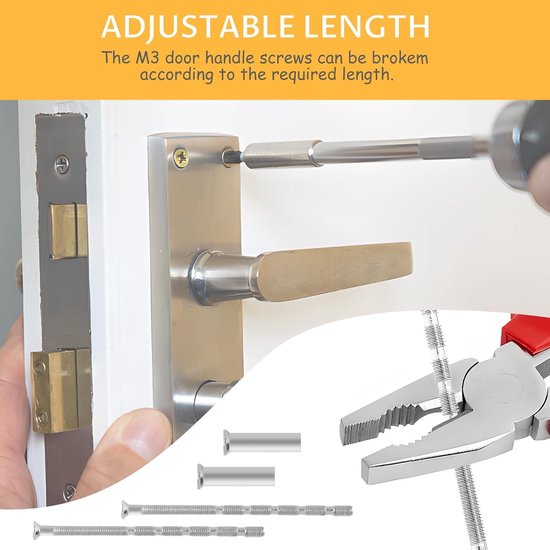 ToniTec Stossgriff Edelstahl für Haustür Türgriff Set Schräg Rosettengarnitur Befestigung (400mm