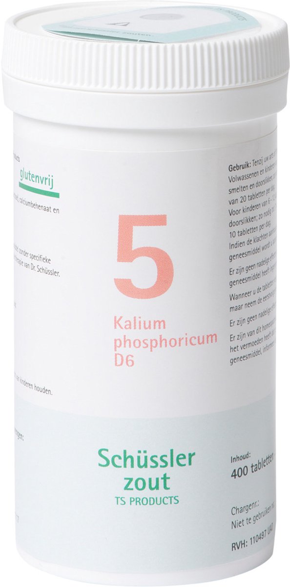 Pfluger Schussler Zout nr 5 Kalium Phosphoric D6 - 1 x 400 tabletten
