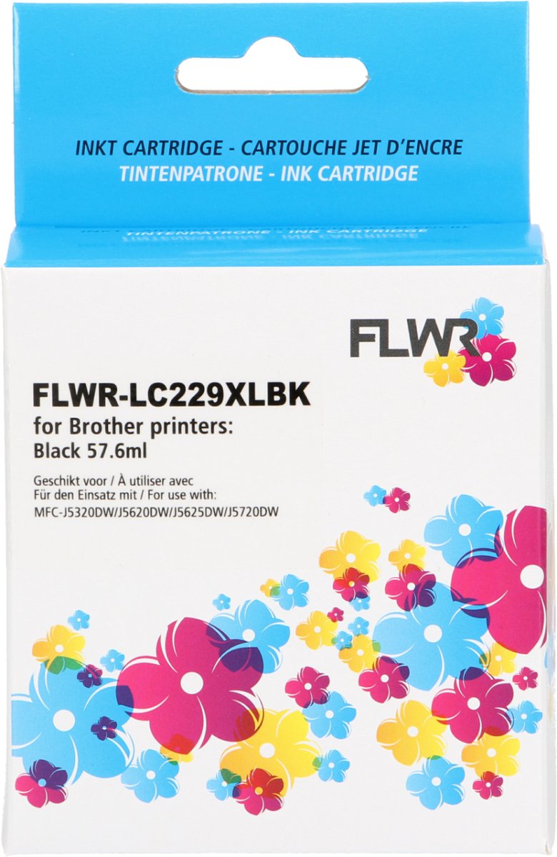 FLWR - Cartridges / Brother LC-229BK / zwart / Geschikt voor Brother