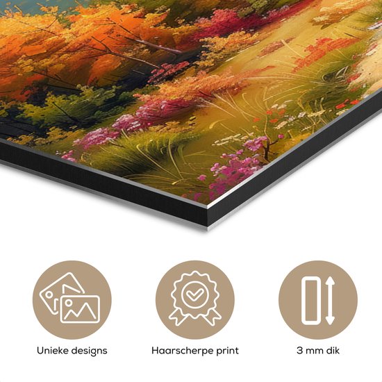 Tableau aluminium 120x60 cm - Décoration murale métal - Paysage - Illustration - Nature - Décoration murale métal salon - Décoration industrielle - Photo sur dibond - Accessoires industriels chambre