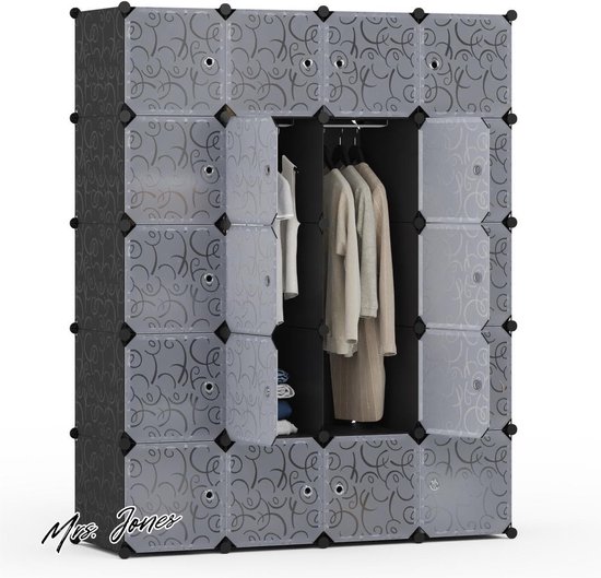 Set van 6 opbergcontainers voor onder het bed, opbergbakken met