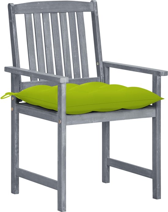 vidaXL Tuinstoel Bruin houten fauteuil