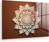 Wanddecoratie Tree of Life/Levensboom ornament - Mdf hout - Dia 30 cm