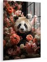 Roze, Panda - Bloemen