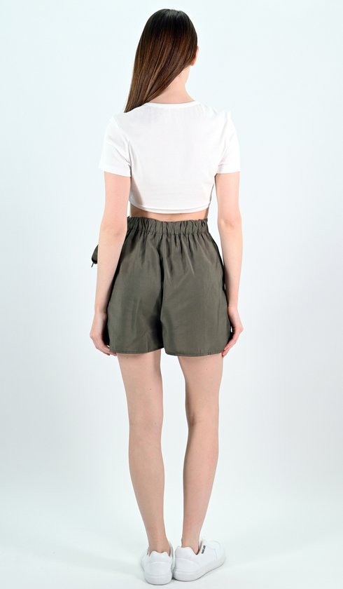 YesMooi - Jupe-pantalon - Jupe-short femme - Kaki - S (36)