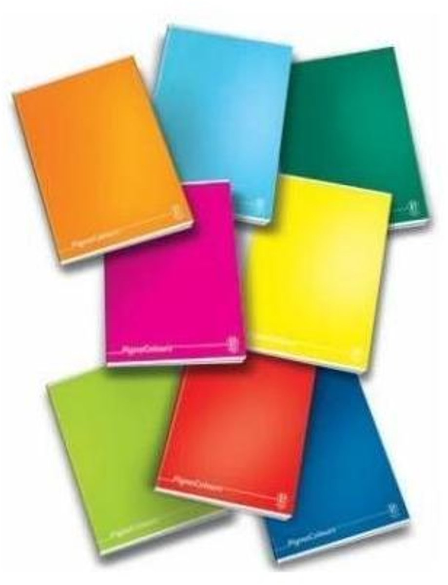 Pigna Colours schrijfblok & schrift A5 40 vel Meerkleurig