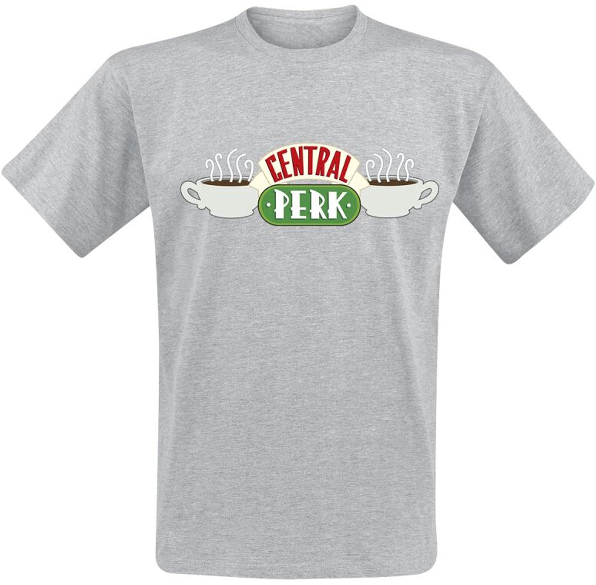 Friends Central Perk Heren T-shirt - heather grijs - S