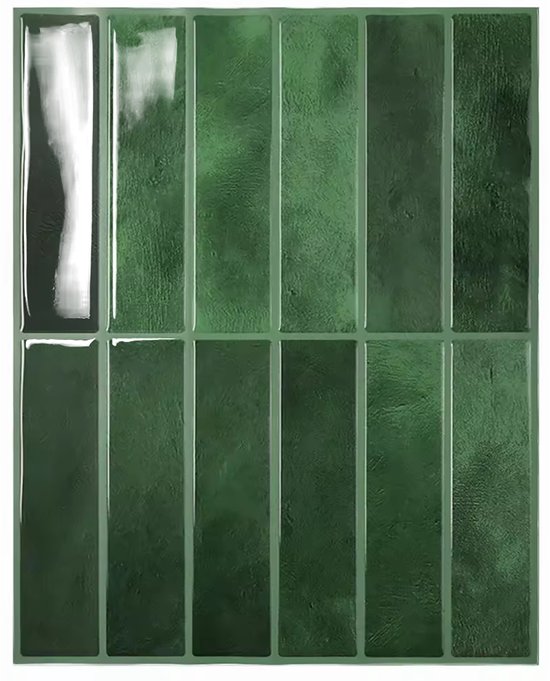 Sticker carrelage Piastrelle Vert Allongé