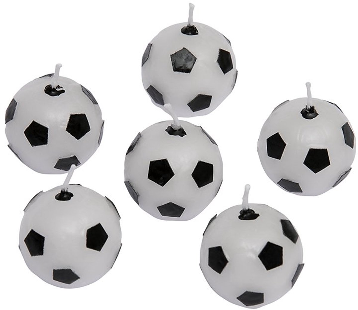 Taartkaarsjes Voetbal 6st.