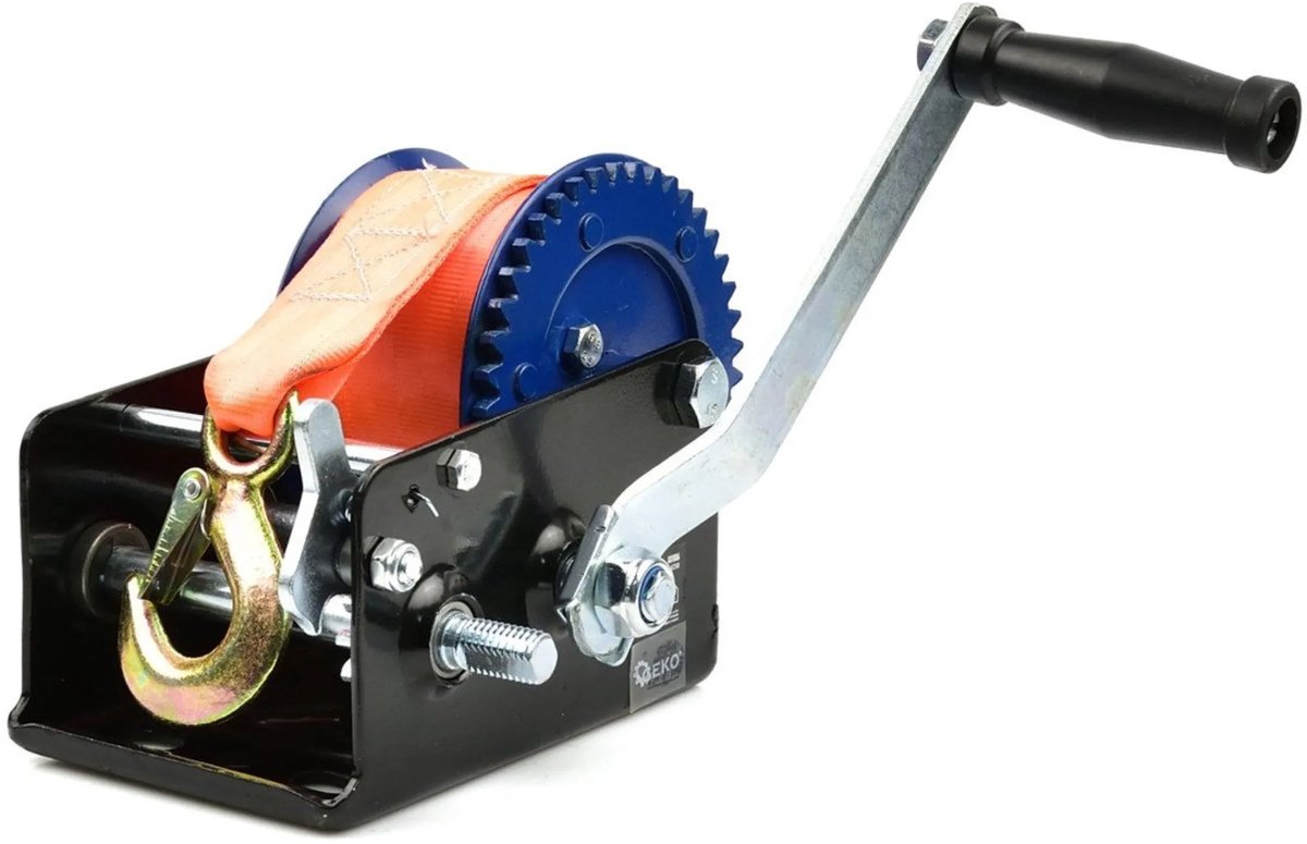 GEKO Handlier - 10m Band - 1133 kg Capaciteit - Veiligheidshaak - Duurzaam Ijzer