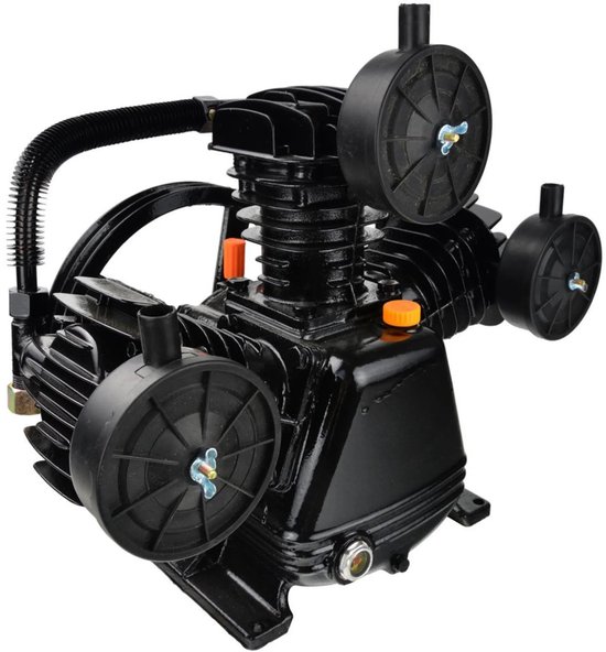 GEKO Driecilinder compressor pomp - gietijzer - 5,5 HP - tot 700 L/min - max 10 bar van Merkloos — afbeelding 5