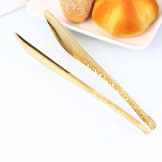 Professionele keukentang, keukentang, 30 cm, pincet met lange handgreep, grilltang, keukengereedschap, grill, steaks, roestvrij staal