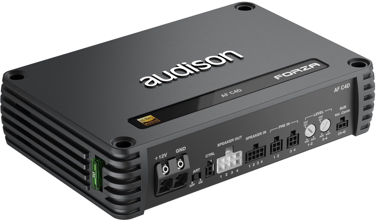 Audison AF C4D 4-kanaals 4 x 150W auto versterker