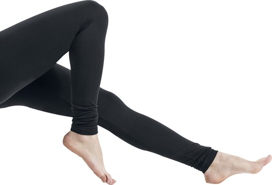 R.E.D. Rock-Engineered Design Zwarte basic leggings met elastiek - Dames - L
