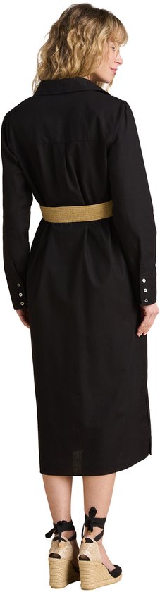 ENVIE DE FRAISE Robe chemise longue en lin mélangé grossesse et allaitement coton effet lin